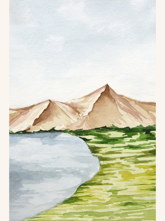Mountains and Lake